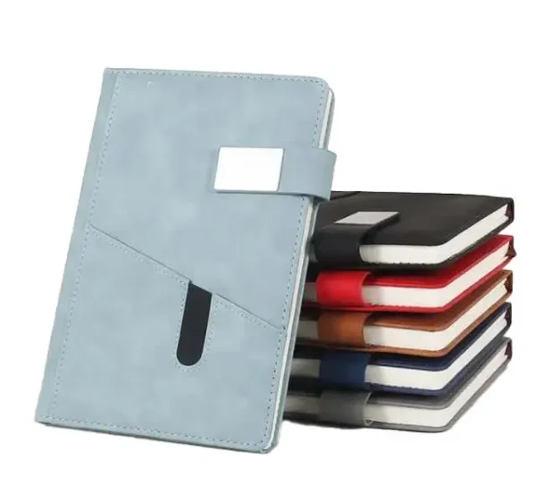 BLOC NOTE EN TISSU AVEC POCHE